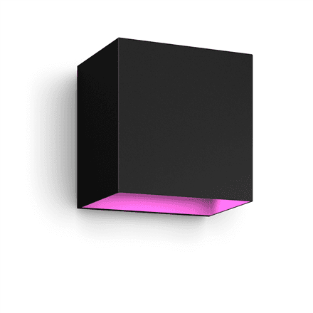 Philips Hue WCA Resonate Outdoor Wall Lantern Black 8W LED
