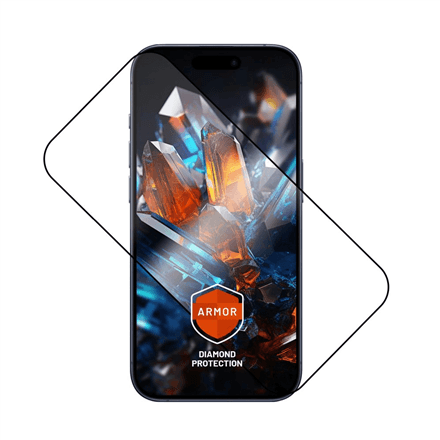 FIXED Armor screen protector for iPhone 17 Pro, black frame