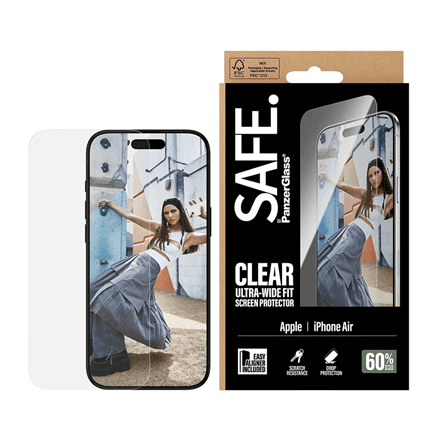PanzerGlass SAFE Ultra-Wide Fit screen protector for iPhone Air