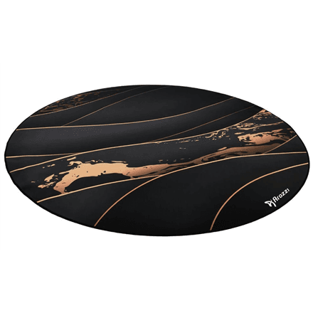 Arozzi Zona Round Floor Pad Black/Gold Gaming Mat
