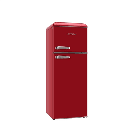 ETA Refrigerator | ETA253490030EN Storio Retro | Energy efficiency class E | Free standing | Height 148.2 cm | Double Door | Fridge net capacity 170 L | Freezer net capacity 45 L | Red | 38 dB