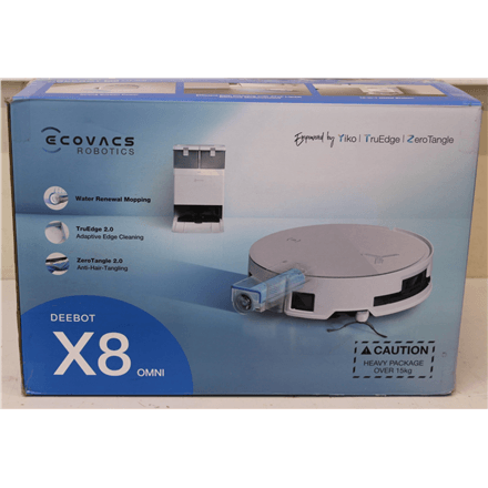 Ecovacs DEEBOT X8 OMNI robot vacuum cleaner wet dry 18000Pa