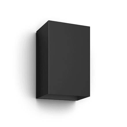 Philips Hue WCA Resonate Outdoor Wall Lantern Black 8W LED