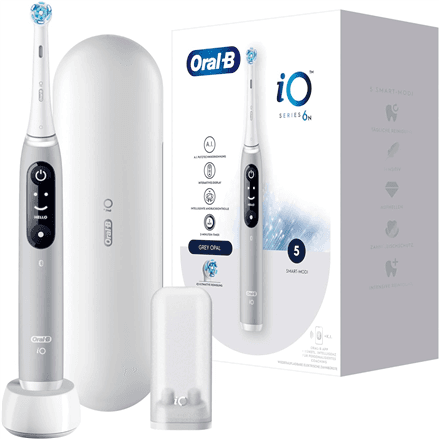 Oral-B iO6s electric toothbrush, 5 modes, 2 heads, grey
