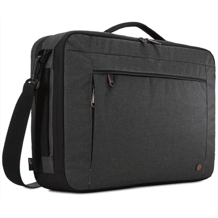 Case Logic | Era Hybrid Briefcase | Fits up to size 15.6 " | Messenger - Briefcase/Backpack | Shoulder strap | Obsidian