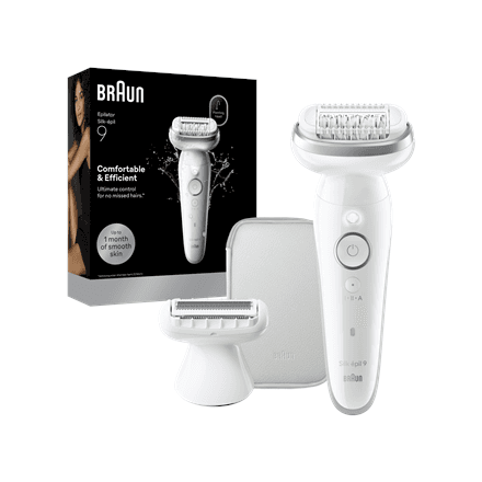 Braun Silk-epil 9 SES9-030 epilator, 40 tweezers, 50 min, Wet & Dry