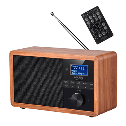 Adler AD 1184 DAB+ ja FM raadio Bluetoothiga, teleskoopantenn