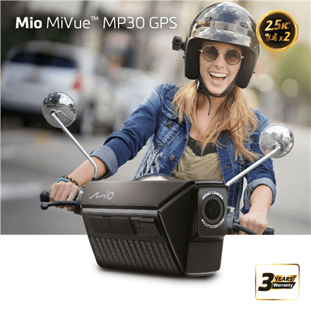 Mio MiVue MP30 Dual mootorratta pardakaamera 2,5K, GPS, esi- ja tagakaamera