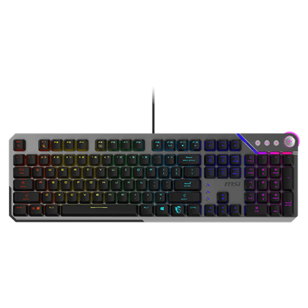 MSI STRIKE 600 V2 SILENT mänguklaviatuur, mehaaniline, US, RGB