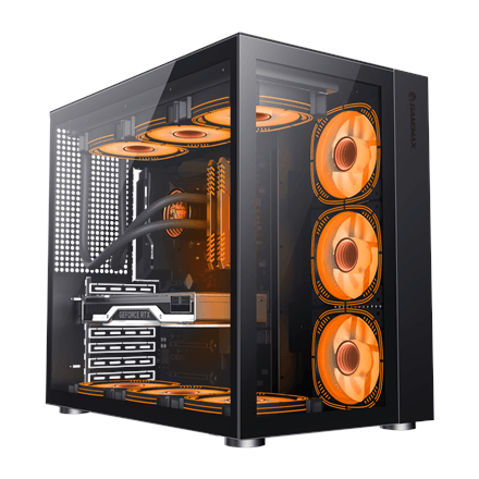 Gamemax INFINITY BK ATX computer case with 7 expansion slots