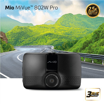 Mio MiVue 802W Pro dash cam with 2.7″ screen and Wi-Fi