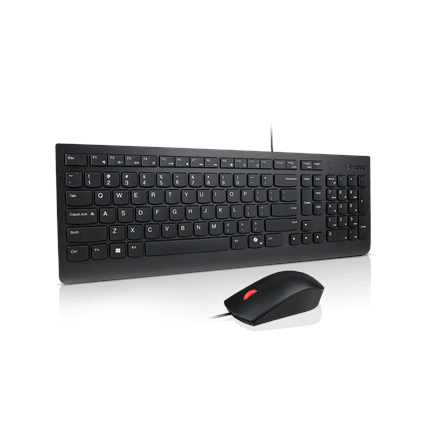 Lenovo Essential Wired Combo клавиатура и мышь черная