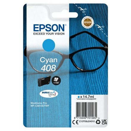 Epson DURABrite Ultra 408L Cyan Ink Cartridge