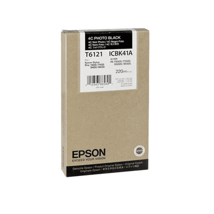 Epson T612100 220ml mustavalge fotokassett