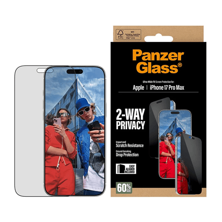 PanzerGlass Ultra-Wide Fit kaitseklaas iPhone 17 Pro Maxile, kood PG75492