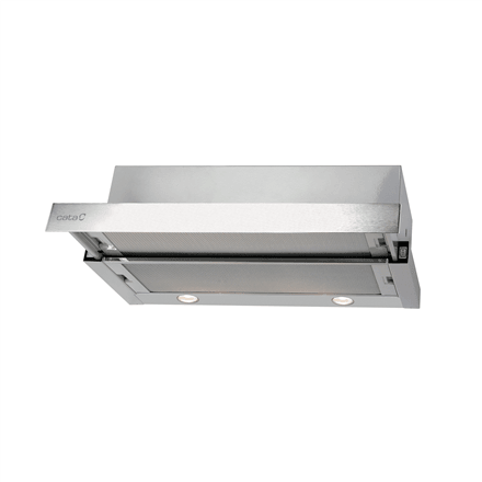 CATA | Hood | TF 2003 Duralum 600 | Telescopic | Energy efficiency class C | Width 60 cm | 390 m³/h | Mechanical control | LED | Stainless steel