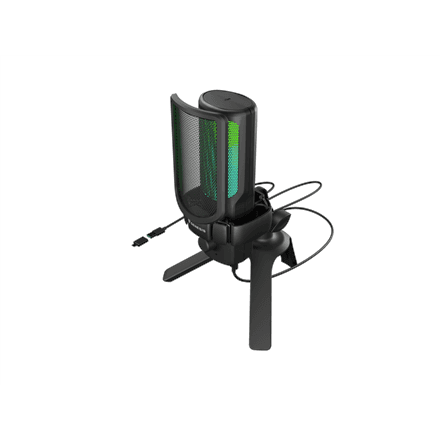 Genesis Radium 250 USB-C Microphone with Gain Knob, Black