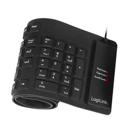 Logilink ID0019A flexible waterproof keyboard klaviatuur