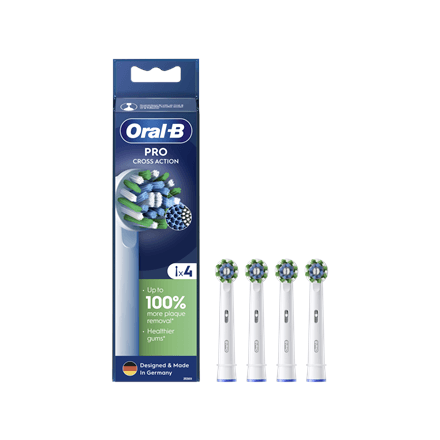 Oral-B CrossAction Pro hambaharja otsikud, 4 tk