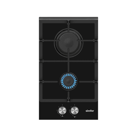 Simfer H3.201.TGRSP 2-burner gas hob black