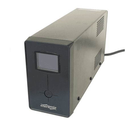 EnerGenie UPS 850 VA, 3 pesa, USB ja LCD, must