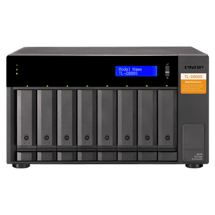 QNAP TL-D800S — дисковый корпус JBOD на 8 дисков, SATA 6 Гбит/с