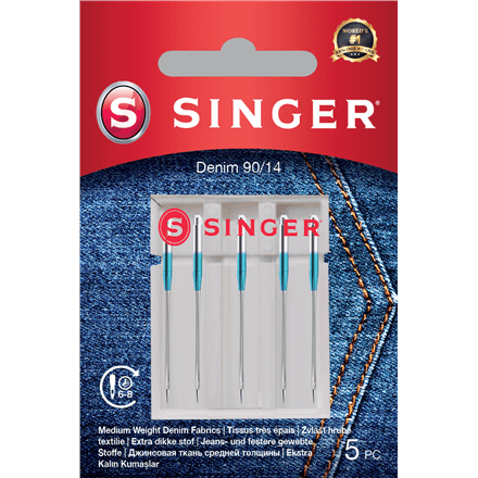 Singer teksanõelad 90/14, 5 tk