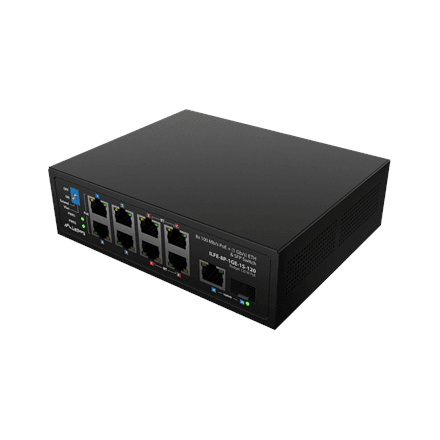 Lanberg ILFE-8P-1GE-1S-120 PoE kiire Ethernet lüliti