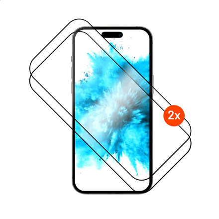 FIXED Full Cover 2.5D screen protector for iPhone 17, black frame