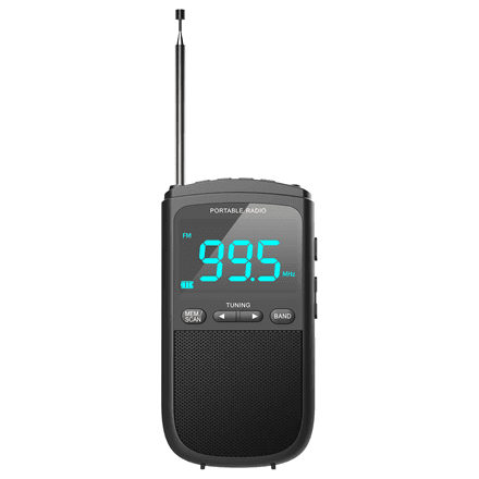 Camry CR 1905 kaasaskantav miniraadio FM 87,5–108 MHz, must