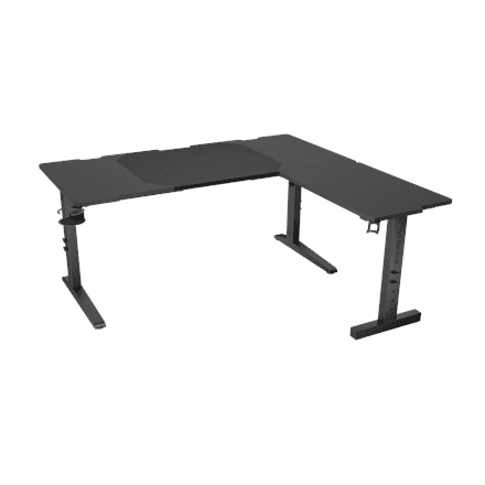 Genesis Gaming Desk | Holm 160 Modular Corner | Black/Anthracite