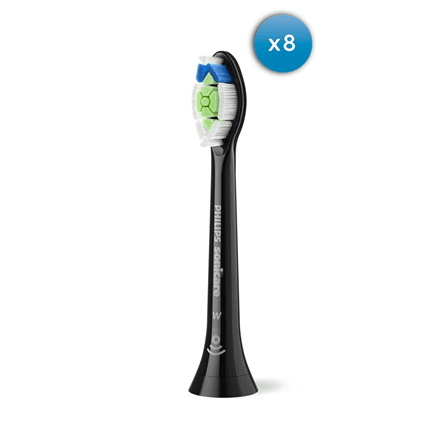 Philips Sonicare Optimal White насадки, 8 шт, чёрные