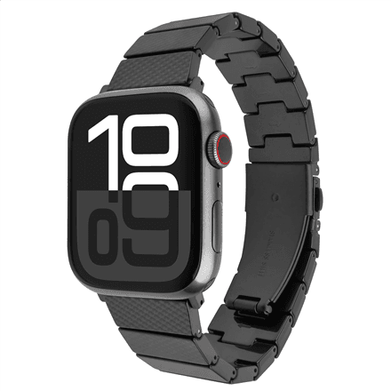 FIXED Resin Strap rihm Apple Watch 44/45/46/49 mm, süsimust