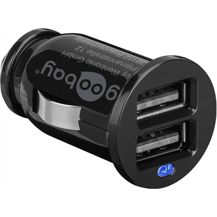 Goobay 44177 — автомобильное зарядное устройство, 2x USB, 2,1 А и 1,05 А