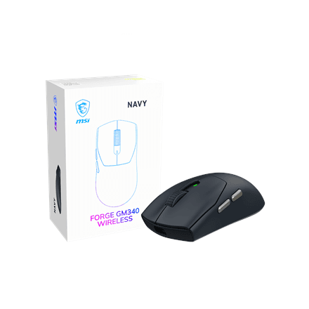 MSI FORGE GM340 Wireless mänguhiir, kuni 12 000 DPI, Navy