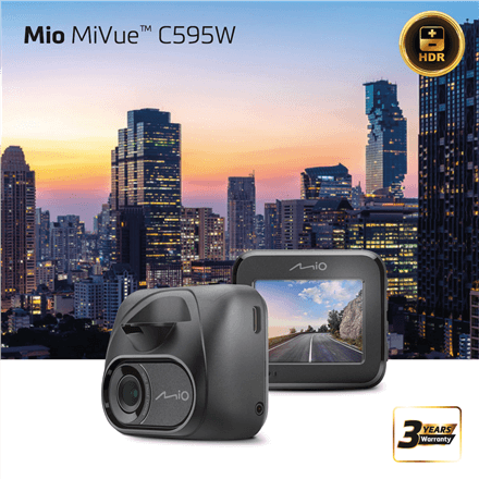 Mio MiVue C595W pardakaamera, GPS, microSD kuni 256 GB