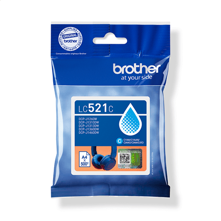 Brother LC521C Cyan Ink Cartridge