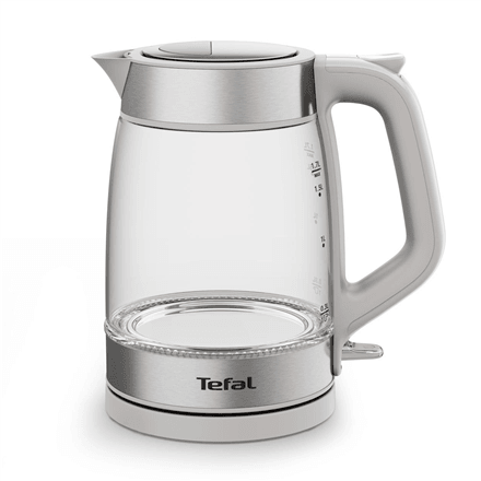 TEFAL Kettle | KI605B30 | 2200 W | Electric | 1.7 L | Glass | 360° rotational base | Grey