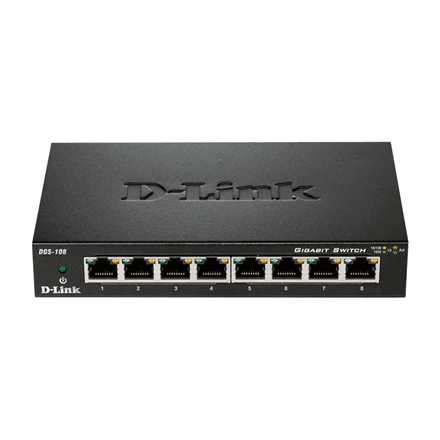 D-Link DGS-108/E 8-portne Gigabit võrgumuundur