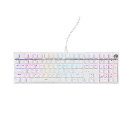 Genesis Thor 404 mehhaaniline klaviatuur, Outemu Peach Silent, valge