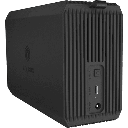 Raidsonic IcyBox IB-RD3720-CU3 Dual-Bay RAID Enclosure with Fan