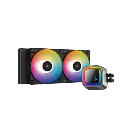 Deepcool LS520 A-RGB жидкостное охлаждение 240 мм, чёрное, Intel/AMD