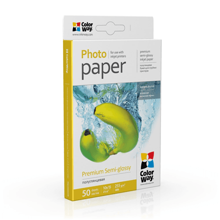 ColorWay Photo Paper 10x15 полуглянцевая 255 г/м² 50л