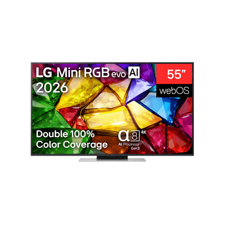 LG 55MRGB87B3B 55" 4K Mini RGB evo Smart TV