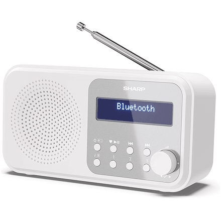 Sharp DR-P420(WH) DAB+ kaasaskantav raadio, valge