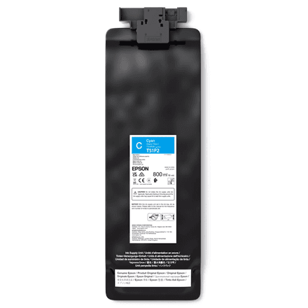 Epson UltraChrome GS3 T51P200 tindipakk, tsüaan 800 ml