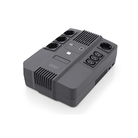 Digitus All-in-One UPS 600 VA / 360 W, 4 Schuko + 3 IEC