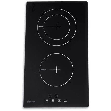 Simfer H3.020.DEBSP 30cm 2-Zone Vitroceramic Hob Black