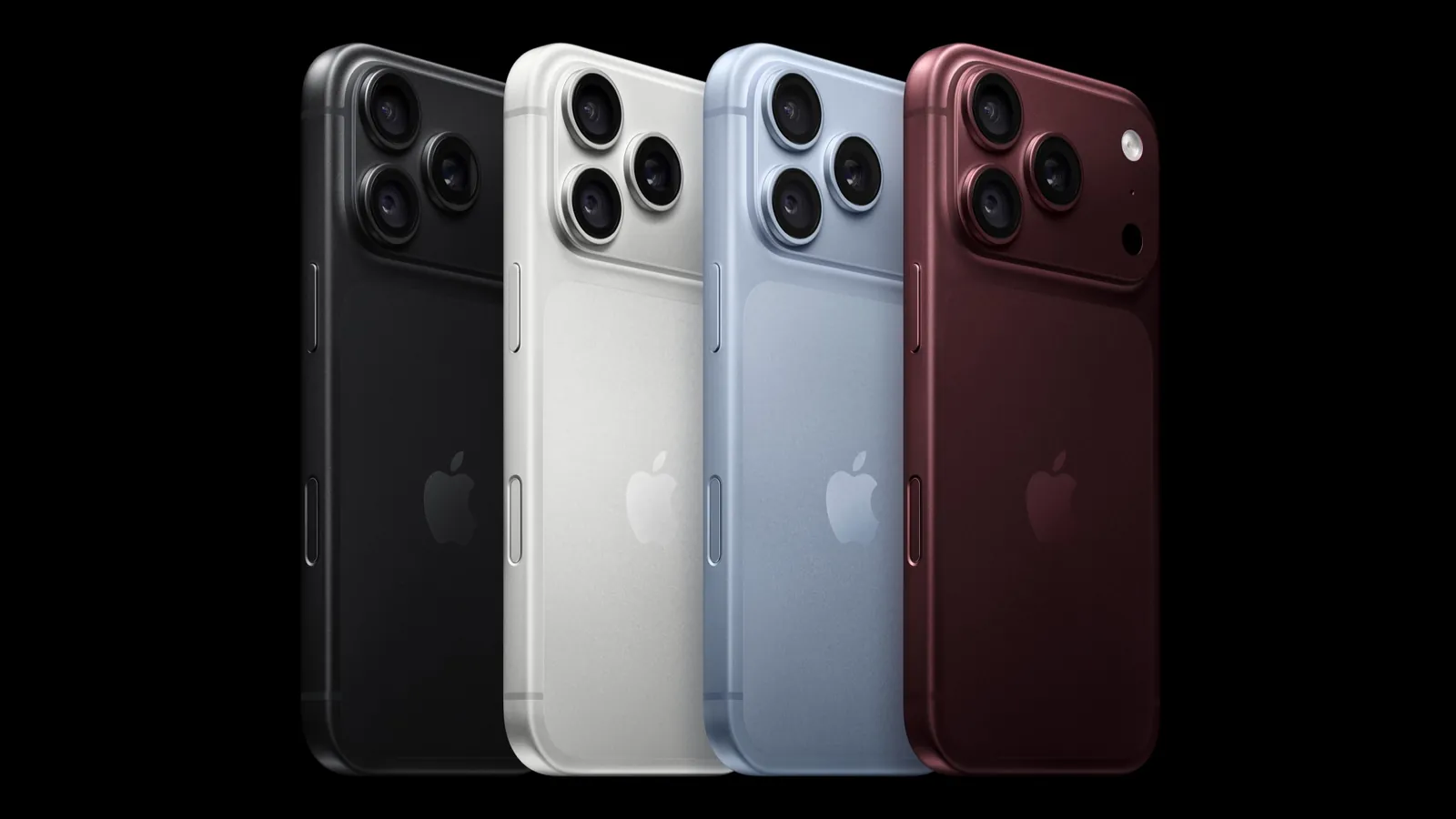 iPhone 18 Pro neljas värvis: must, hõbedane, Glacier ja burgundiapunane