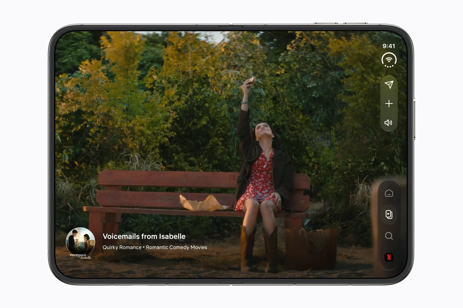 Netflix iPhone Duo avatud sisemisel ekraanil